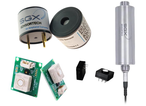 Amphenol SGX Sensortech 固體聚合物電解質氣體傳感器
